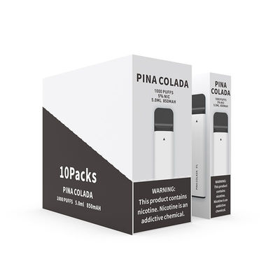 Pina Colada 1000は白い850mAh電池使い捨て可能なVapeのポッド装置吹く